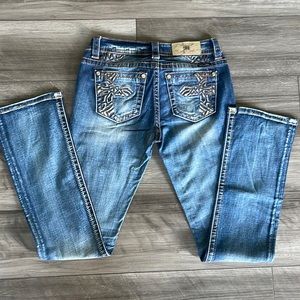 MISS ME JEANS MID-RISE SLIM BOOT SIZE 28